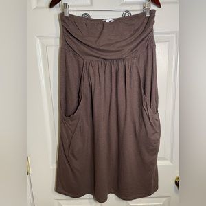 Velvet Brown strapless beach dress size large